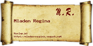 Mladen Regina névjegykártya